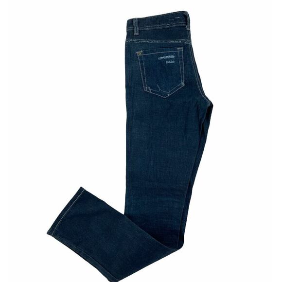 Inc Denim Dark Wash Faux Distressed Design Women's Stretch Jeans Size 2 - Picture 4 of 8